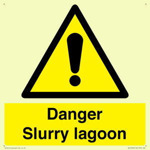 Danger Slurry lagoon